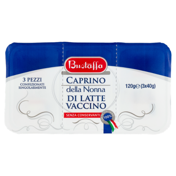 Bustaffa Caprino della Nonna di Latte Vaccino 3 x 40 g