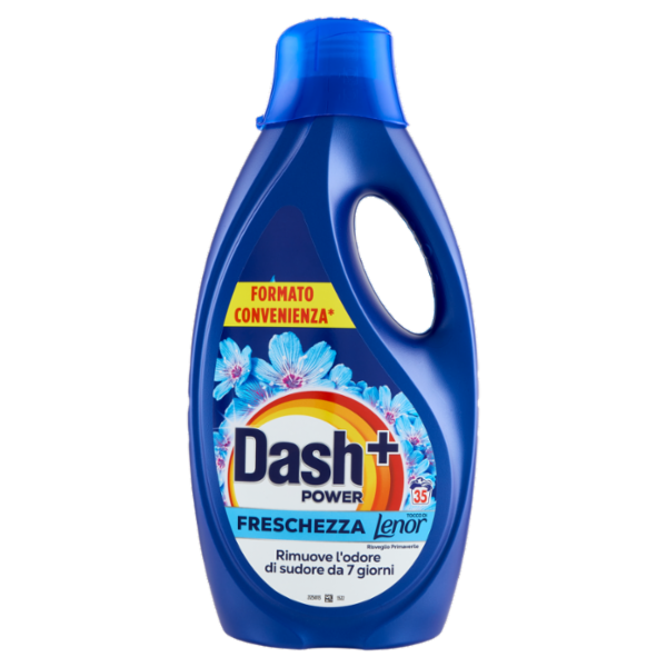 Dash Power Detersivo Liquido Lavatrice + Tocco Lenor Risveglio Primaverile, 35 Lavaggi 1575 ml