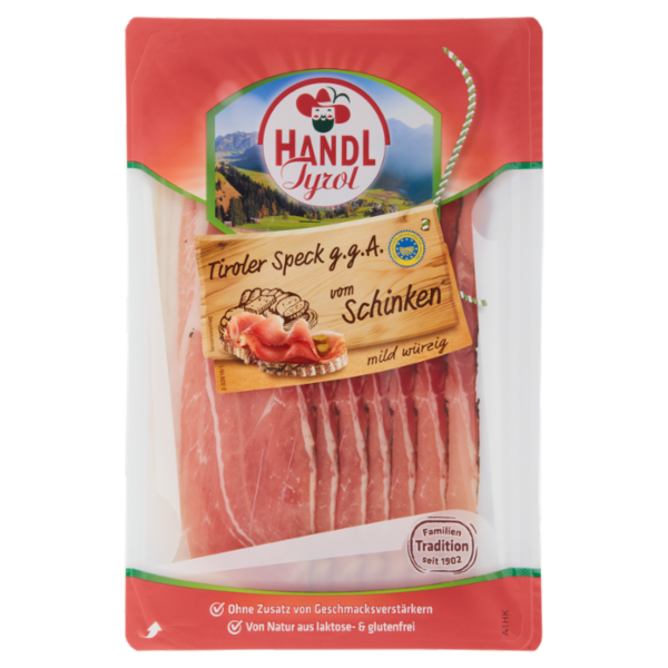 Handl Tyrol Tiroler Speck IGP vom Schinken mild würzig 80g ATM