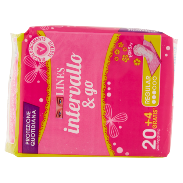 Lines intervallo & go Regular Fresh 20+4 pz