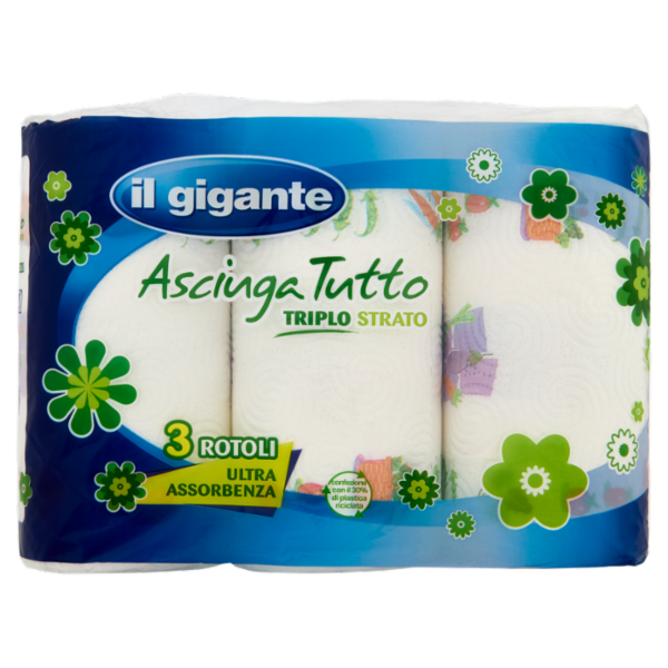 IL GIGANTE Asciuga Tutto Triplo Strato 3 pz