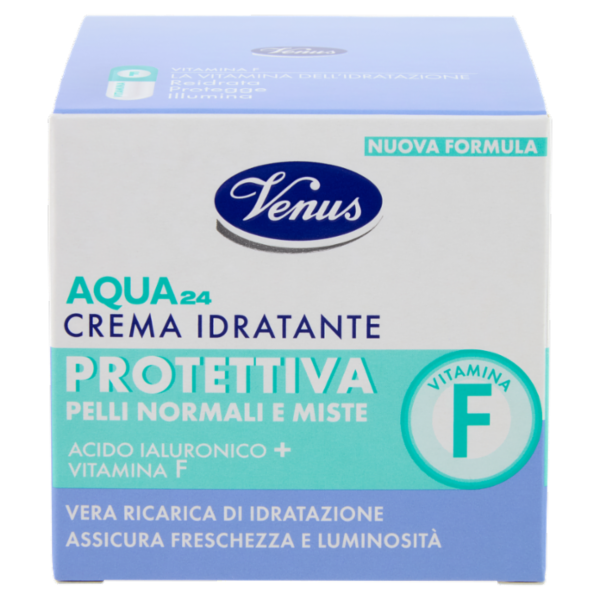Venus Aqua 24 Crema Idratante Protettiva Pelli Normali e Miste 50 mL