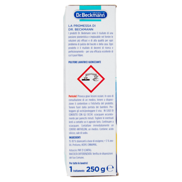 Dr. Beckmann Pulitore Lavatrice Igienizzante 250 g