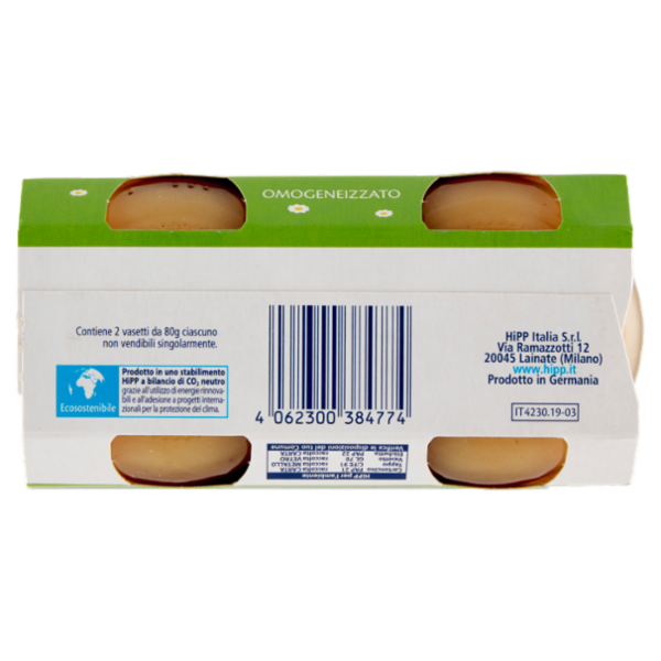 HiPP Biologico Pera Williams Omogeneizzato 2 x 80 g