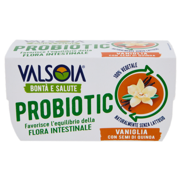 Valsoia Bontà e Salute Probiotic Vaniglia con Semi di Quinoa 2 x 115 g
