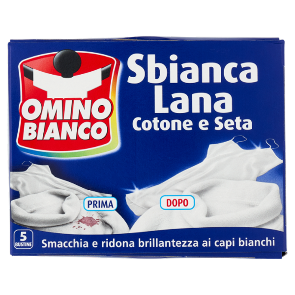 Omino Bianco Sbianca Lana Cotone e Seta 5 x 20 g