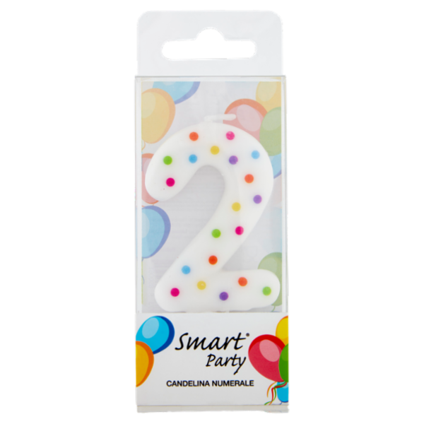 Smart Party Candelina Numerale 2 1 pz