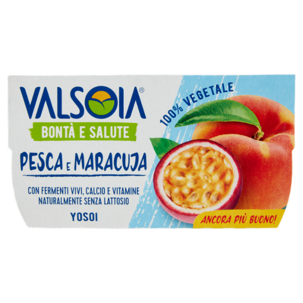 Valsoia Bontà e Salute Yosoi Pesca e Maracuja 2 x 125 g
