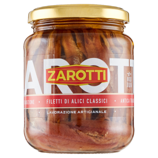 Zarotti Filetti di Alici Classici in Olio di Oliva 380 g