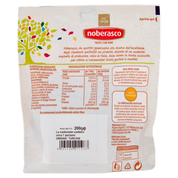 noberasco Viva l'Albicocca Denocciolate 200 g