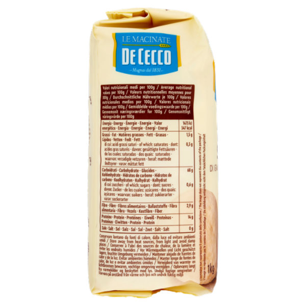 De Cecco Le Macinate Semola di Grano Duro Rimacinata 1 Kg