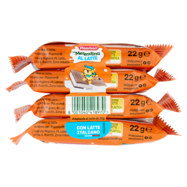 Plasmon la Merendina al Latte 4 x 22 g