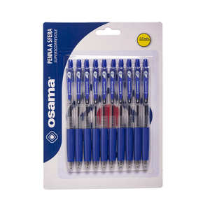 10 PENNE SFERA A SCATTO BLU