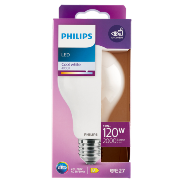 Philips Led goccia vetro 120W E27 4000K