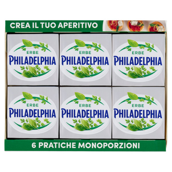 Philadelphia Fantasie formaggio fresco spalmabile alle Erbe - 6x25g