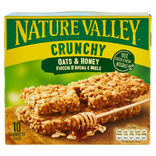 Nature Valley Crunchy Fiocchi d'Avena e Miele 5 x 42 g
