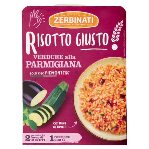 Zerbinati Risotto Giusto! Verdure alla Parmigiana 200 g
