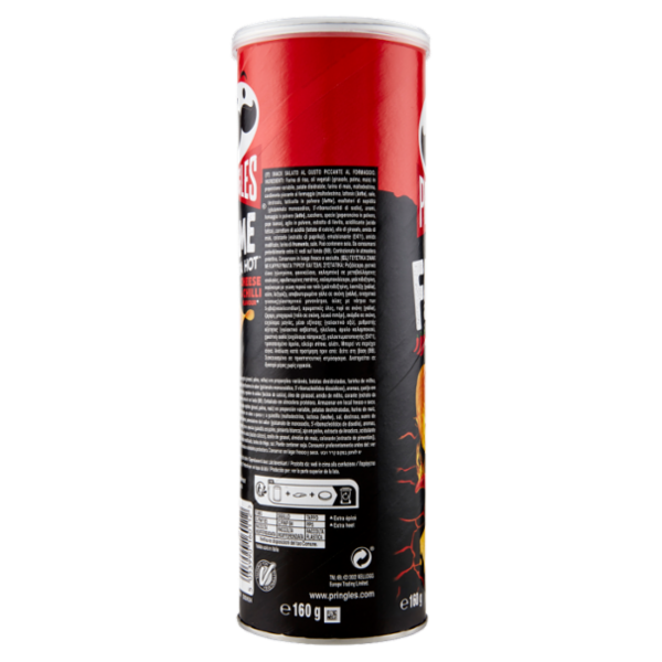 Pringles Flame Extra Hot Cheese & Chilli Flavour 160 g