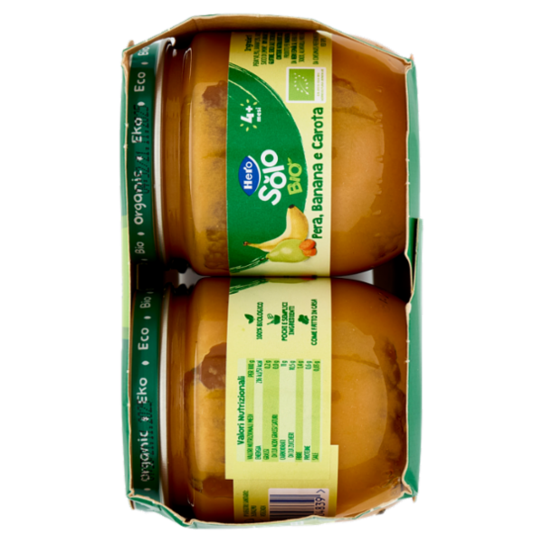 Hero Solo Bio Pera, Banana e Carota 6 x 120 g