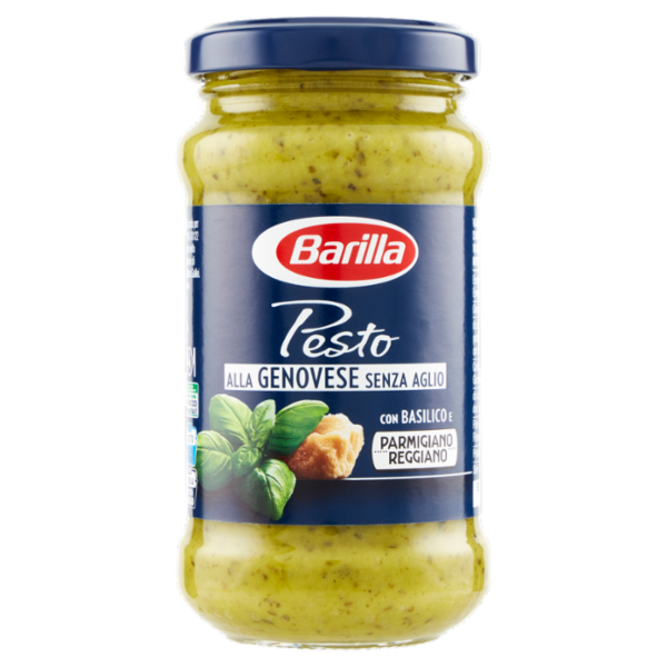 Barilla Pesto alla Genovese senza Aglio Condimento e Sugo per Pasta 190 g