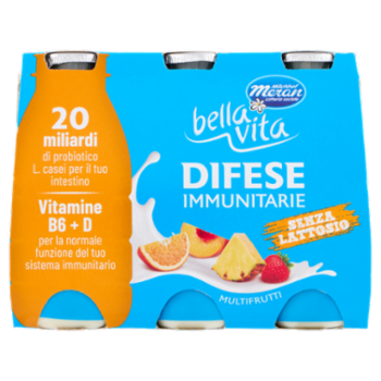 Bella Vita Difese Immunitarie Senza Lattosio Multifrutti 6 x 100 g