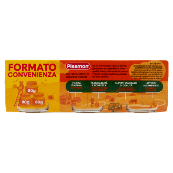Plasmon Omogeneizzato Coniglio con cereale 3 x 80 g