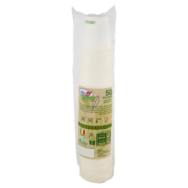 DOpla Green Bicchieri carta Compostabile 100 ml 50 pz