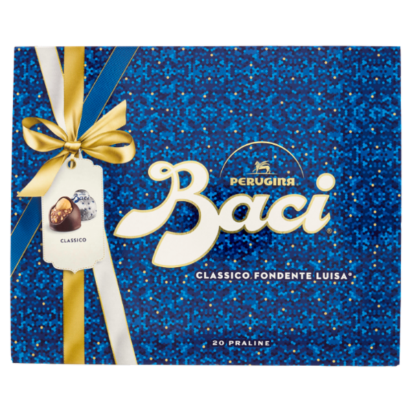 BACI PERUGINA Classico Cioccolatini Fondenti ripieni al Gianduia Scatola Regalo 250g