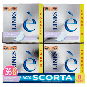 Lines è Assorbenti Con Ali 36+8 Pz