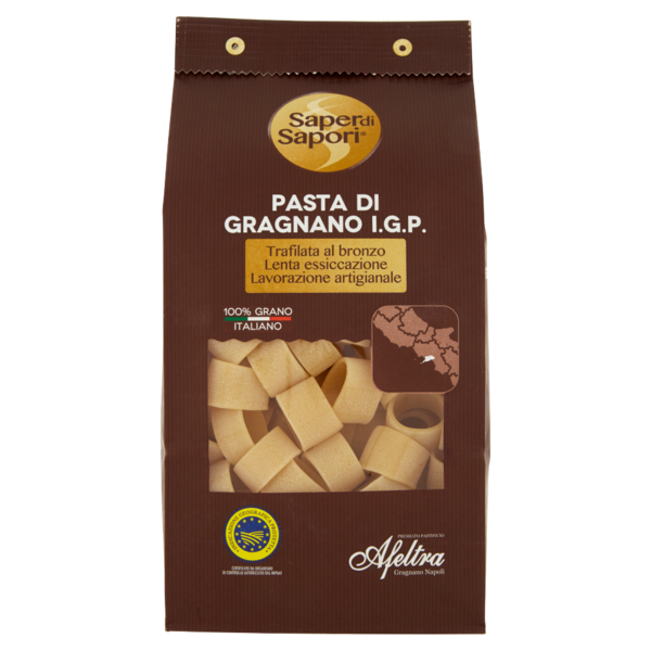 Selex Saper di Sapori Pasta di Semola di Gragnano I.G.P. Calamarata 500 g