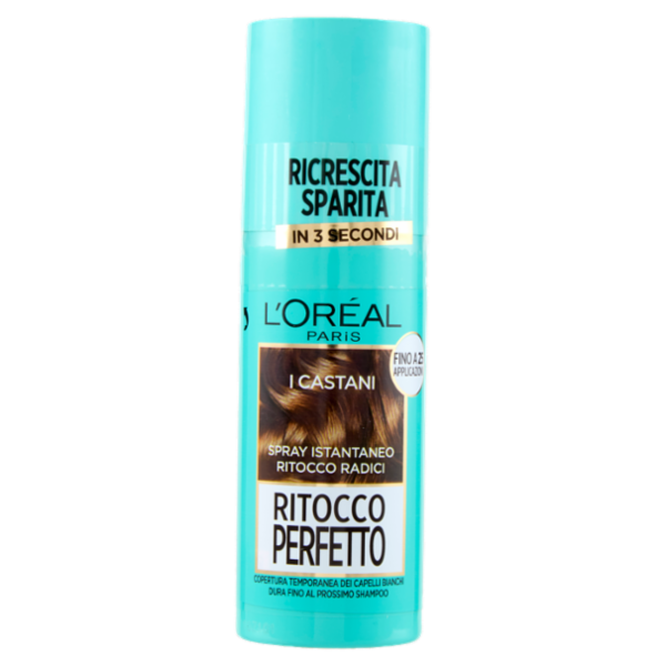 L'Oréal Paris Ritocco Perfetto Spray Istantaneo Ritocco Radici, i Castani, 75 ml