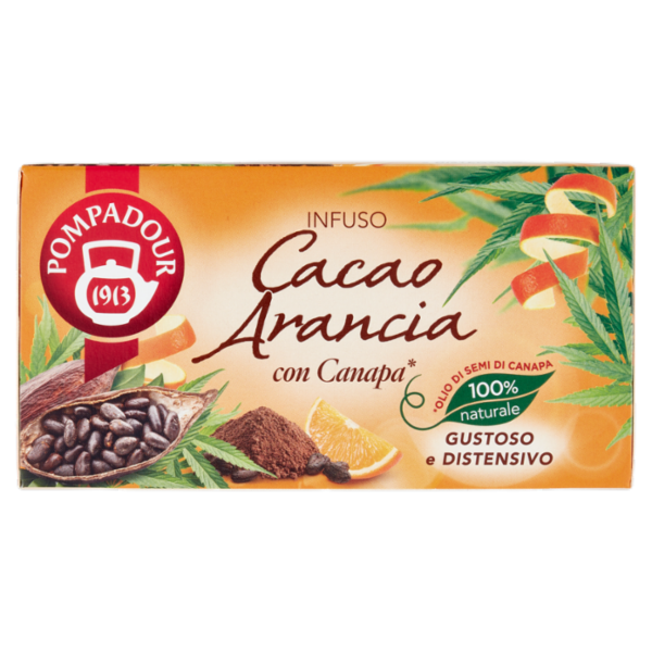 Pompadour Infuso Cacao Arancia con Canapa* 20 x 1,8 g