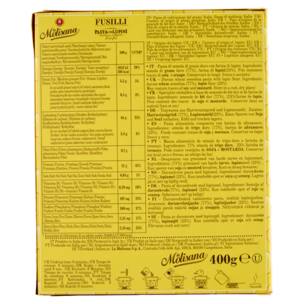 La Molisana Fusilli con Farina di Lupini  400 g