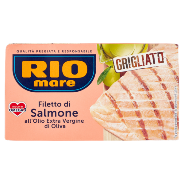 Rio mare Filetto di Salmone all'Olio Extra Vergine di Oliva Grigliato* 125 g