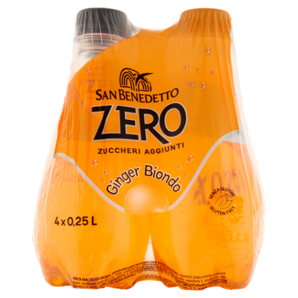 San Benedetto Ginger Biondo Zero 4 x 0,25 L