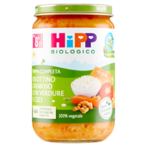 HiPP Biologico Risottino Cremoso Con Verdure e Ceci 220 g
