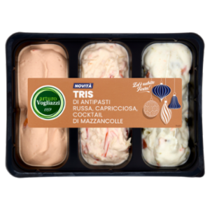 Arturo Vogliazzi Tris Di Antipasti Russa, Capricciosa, Cocktail Di Mazzancolle 450 g