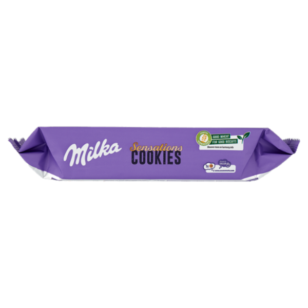 Milka Cookies Sensation, cookies ripieni di cioccolato al latte Milka - 156g