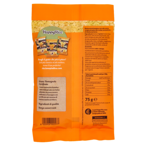 Riccionepiadina HappyRicc Erbette Aromatiche 75 g