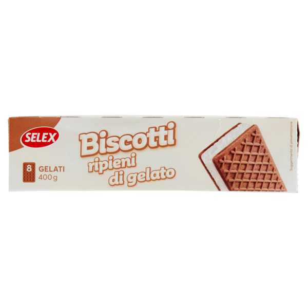 Selex 8 Biscotti Ripieni di Gelato 400 g