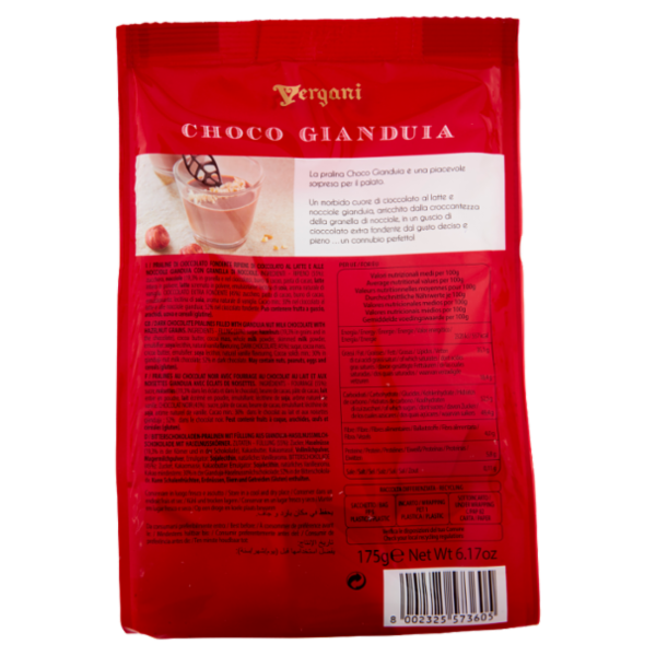 Vergani Le Specialità Choco Gianduia Praline di Cioccolato Fondente 175 g