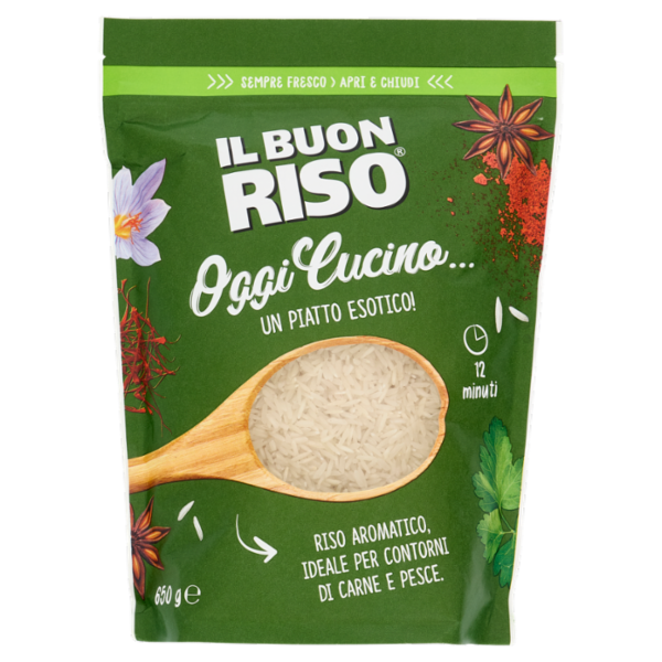 Il Buon Riso Oggi Cucino... un Piatto Esotico! Riso Aromatico 650 g
