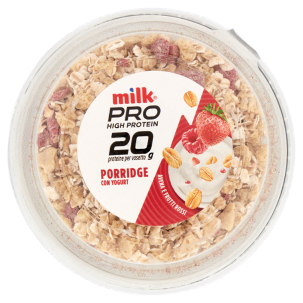 Milk Pro High Protein 20g Porridge con Yogurt Avena e Frutti Rossi 200 g
