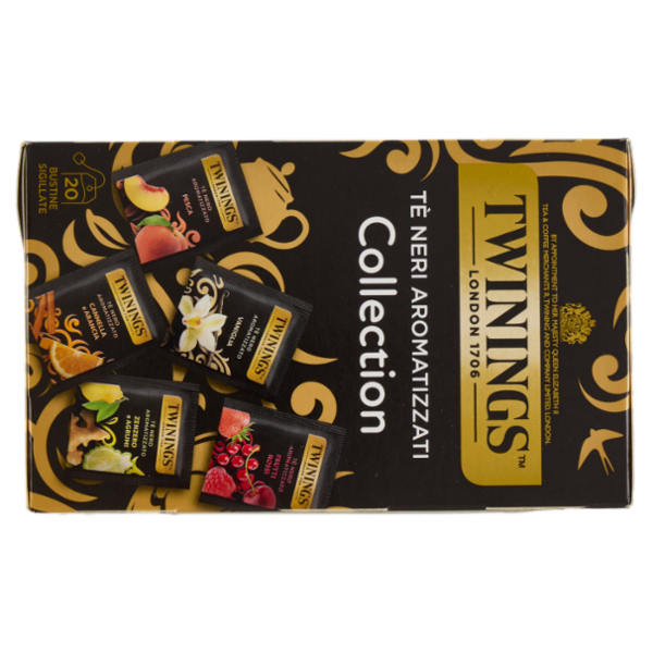Twinings Tè Neri Aromatizzati Collection Confezione con 5 diversi tè neri 20 filtri The 40 g