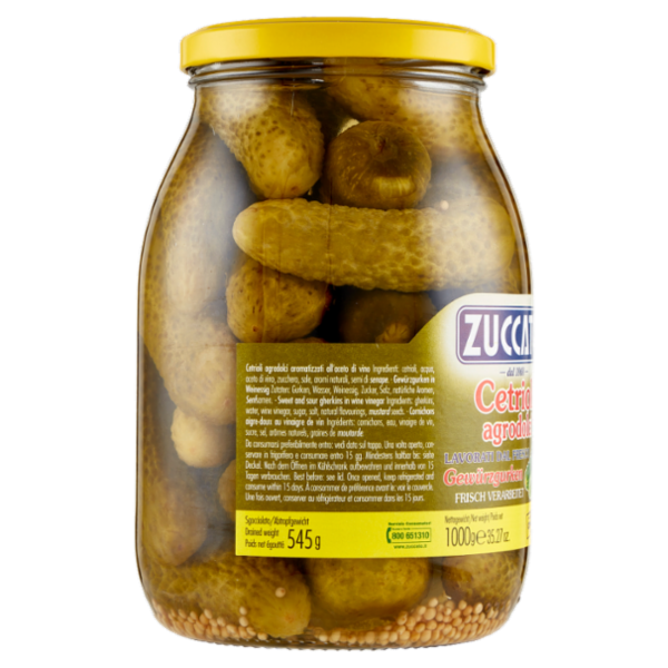 Zuccato Cetrioli agrodolci 1000 g