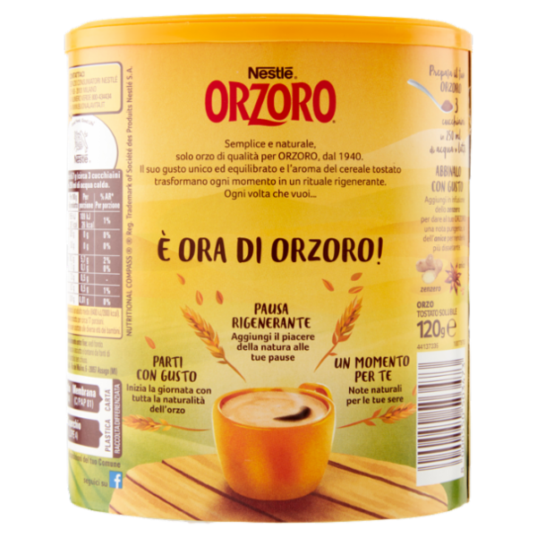 NESTLÉ ORZORO Orzo Solubile barattolo 120 g