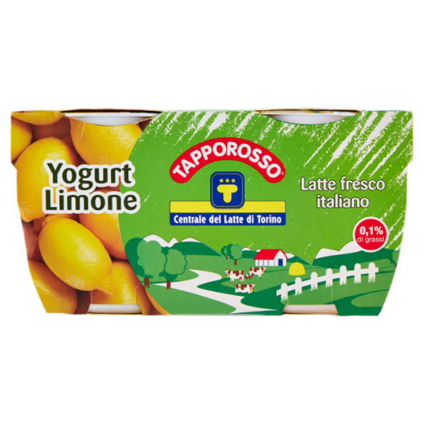 Centrale del Latte di Torino Tapporosso Yogurt Magro Limone 2 x 125 g