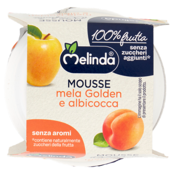Melinda Mousse mela Golden e albicocca 2 x 100 g
