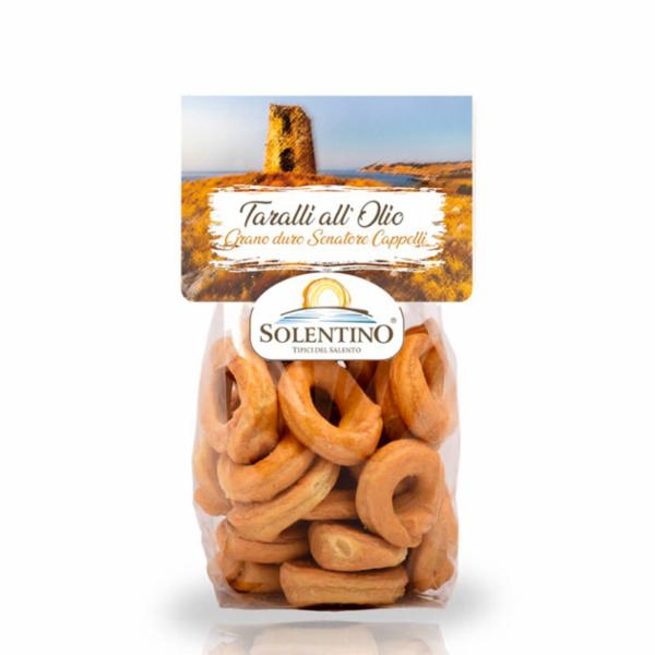 Solentino Taralli all'Olio Grano Duro Senatore Cappelli Italia 200 g