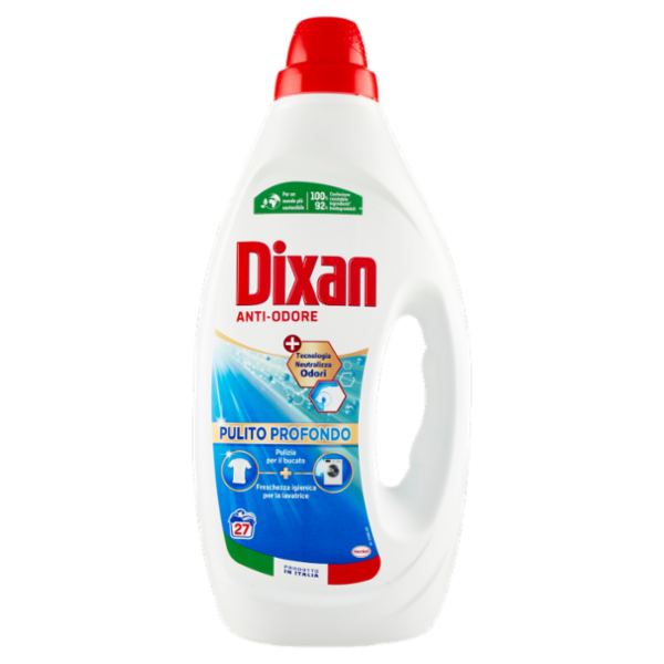 DIXAN Liquido Anti-Odore 27 Lavaggi 1.215 ml